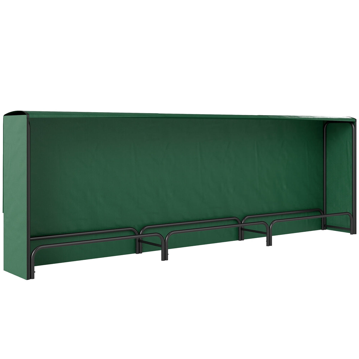 Outsunny Firewood Rack with Waterproof Cover in Dark Green