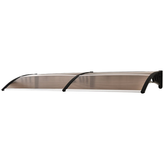 Outsunny Front Door Canopy in Brown