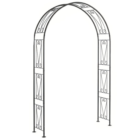 Outsunny Garden Arch in Black