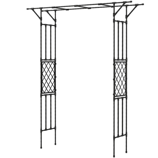 Outsunny Garden Arch in Black