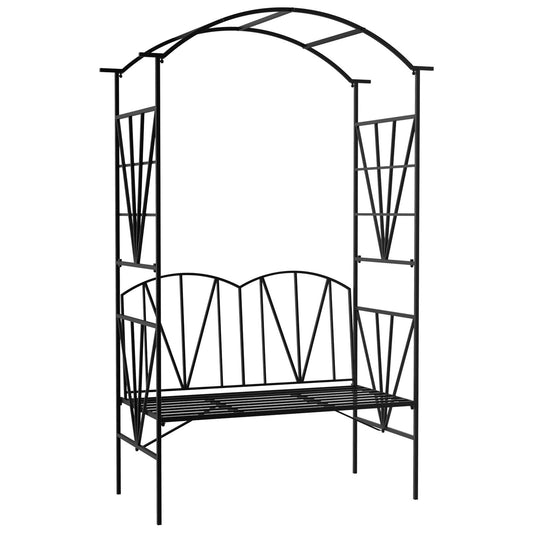 Outsunny Garden Bench in Black