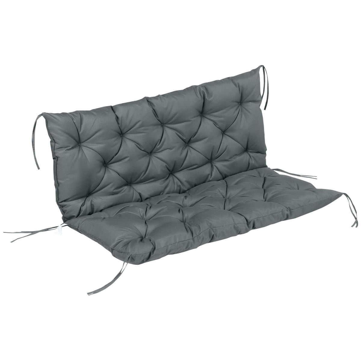 Outsunny Garden Bench Cushion in Dark Grey