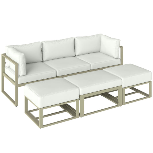 Outsunny Garden Daybed in Cream