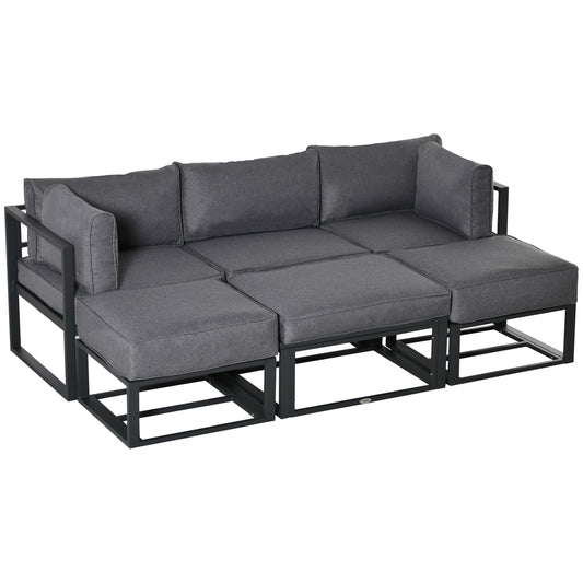 Outsunny Garden Daybed in Grey