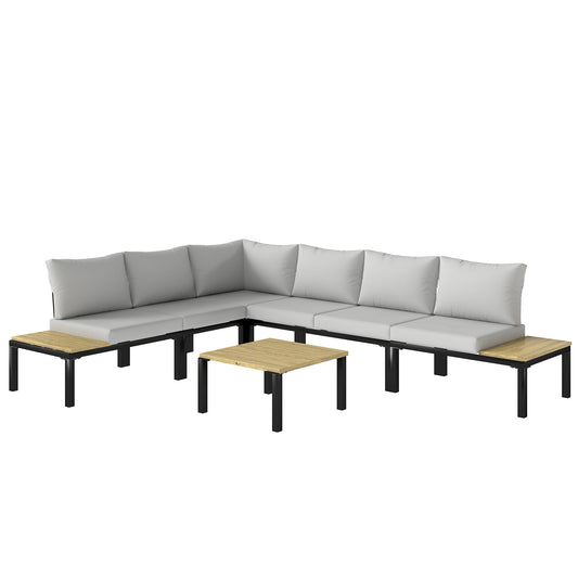 Outsunny Garden Furniture Set in Light Grey