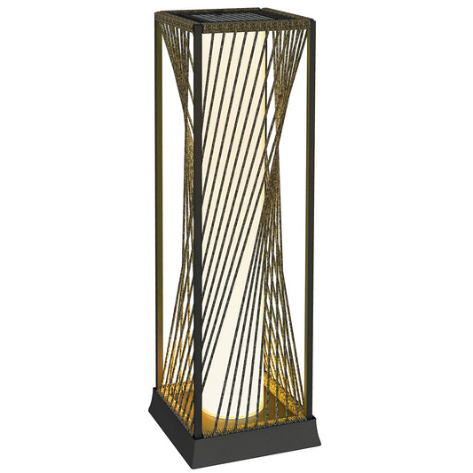 Outsunny Garden Rattan Lamp in Grey