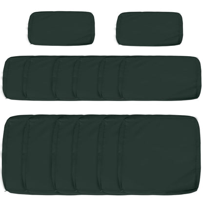 Outsunny Garden Rattan Sofa Cushion in Dark Grey