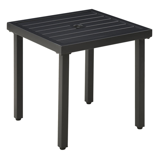Outsunny Garden Side Table in Black