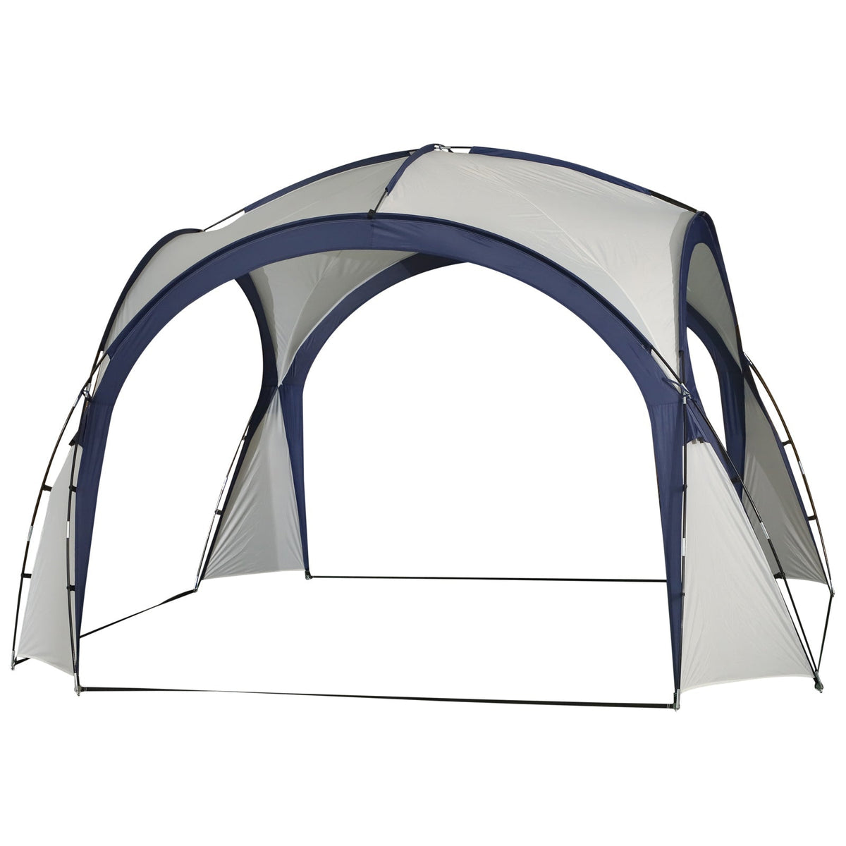 Outsunny Gazebo Party Tent in Cream and Blue