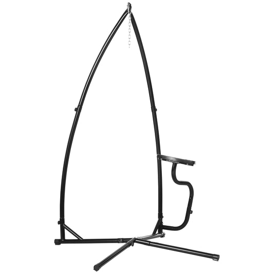 Outsunny Hammock Chair Stand in Black