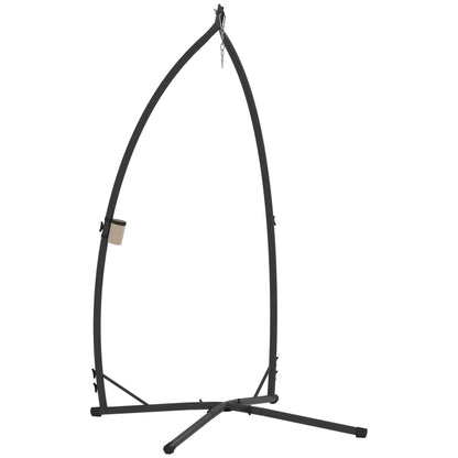 Outsunny Hammock Chair Stand Only in Black