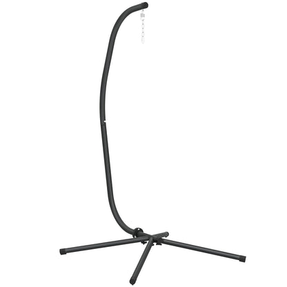 Outsunny Hanging Egg Chair Stand Only in Black