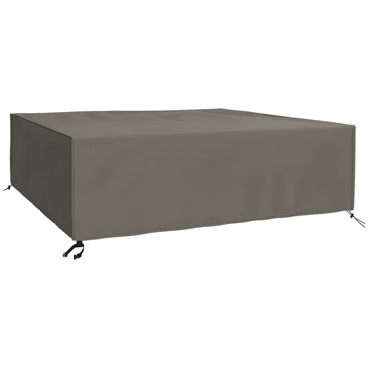 Outsunny Large Square Patio Garden Furniture Set Cover in Grey