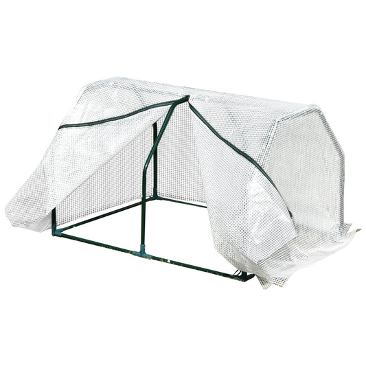 Outsunny Mini Greenhouse Grow House in White