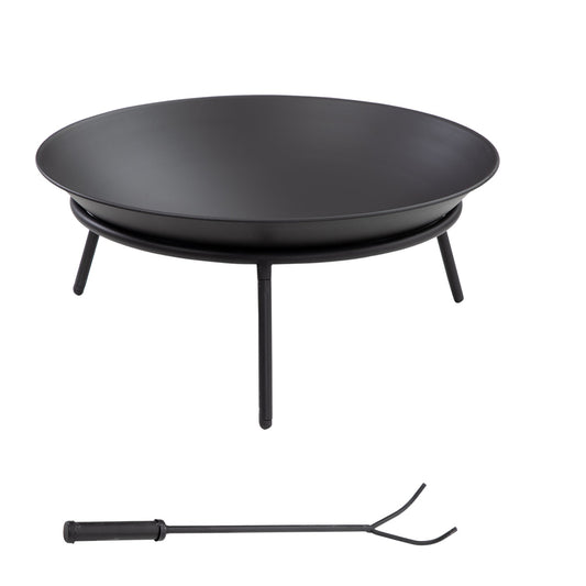 Outsunny Outdoor Fire Pit in Black