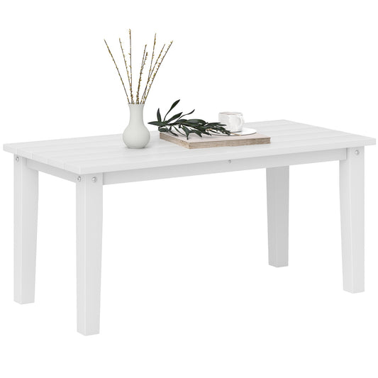 Outsunny Outdoor Garden Coffee Table in White