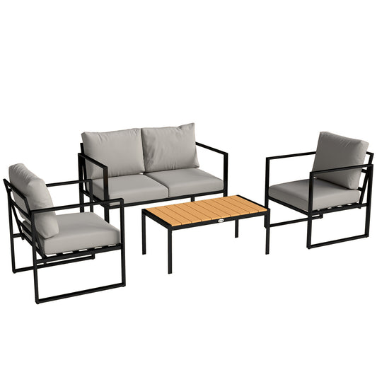 Outsunny Outdoor Garden Furniture Set in Grey