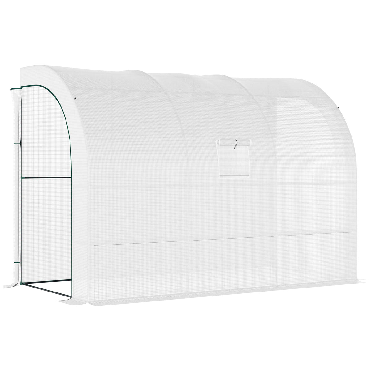 Outsunny Outdoor Walk-In Greenhouse in White