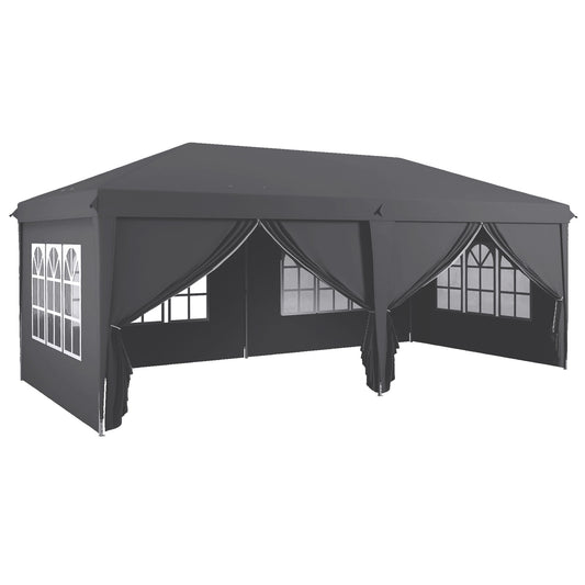 Outsunny Garden Pop Up Gazebo in Grey