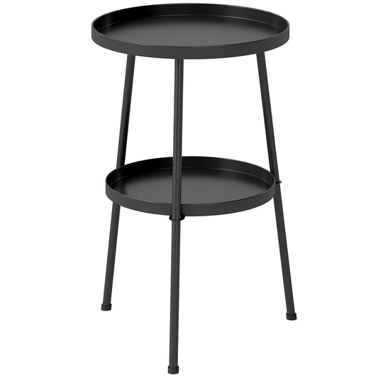 Outsunny Patio Side Table in Black
