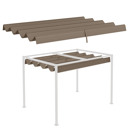 Outsunny Pergola Cover Roof in Brown