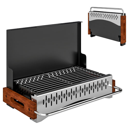 Outsunny Portable BBQ Grill in Black
