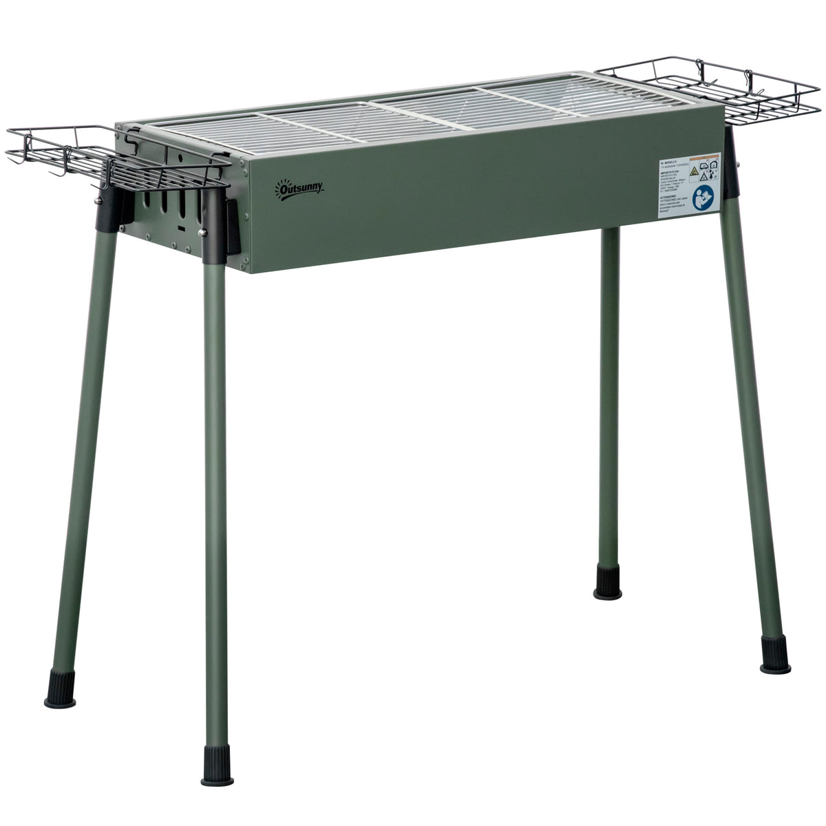 Outsunny Portable Charcoal Barbecue BBQ Grill
