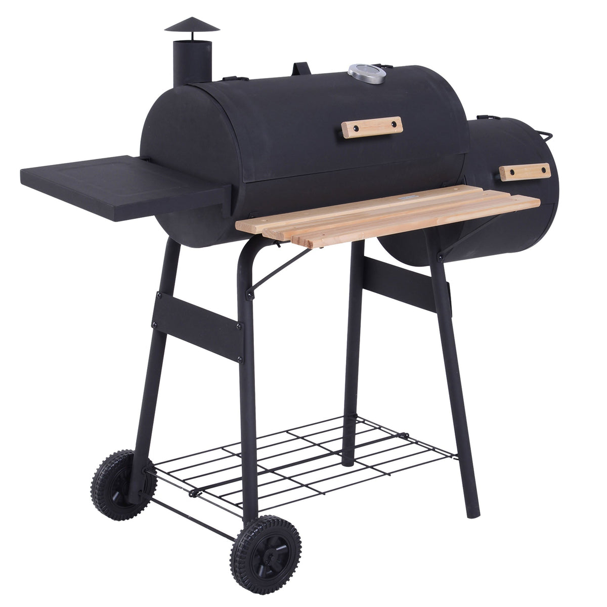 Outsunny Portable Charcoal BBQ Grill in Black