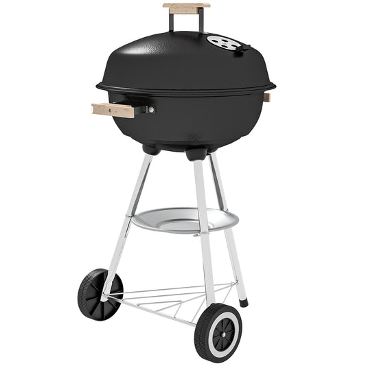 Outsunny Portable Round Kettle Charcoal Grill BBQ Smoker