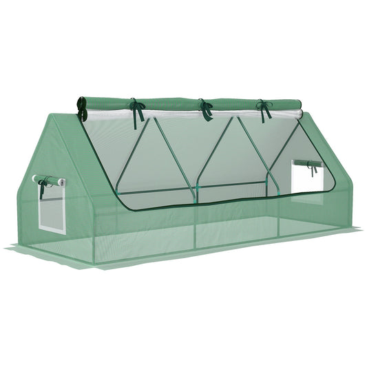 Outsunny Portable Small Polytunnel in Green