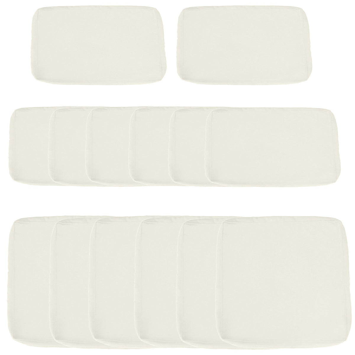 Outsunny Replacement Cushion Covers for Garden Sofa Set in Cream