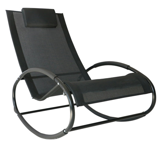 Outsunny Rocking Chair in Black