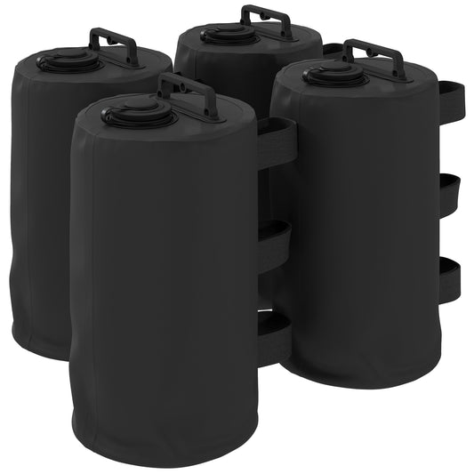 Outsunny Set of 4 Gazebo Weights Sand Bags in Black