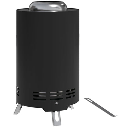 Outsunny Smokeless Fire Pit in Black