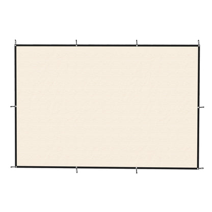 Outsunny Sun Shade Sail UV Protection Canopy in Beige