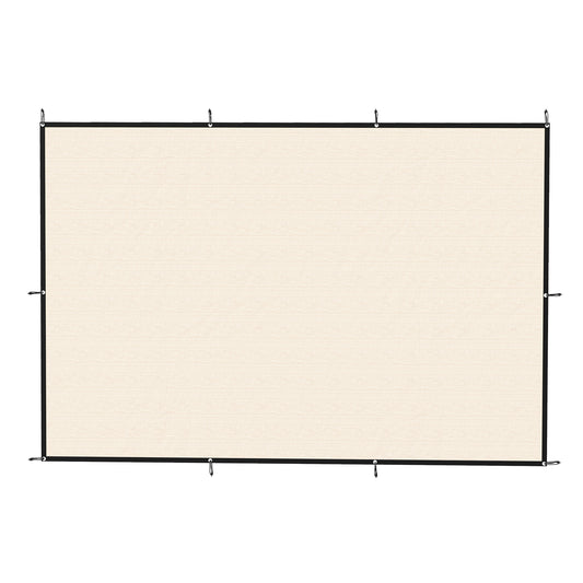 Outsunny Sun Shade Sail UV Protection Canopy in Beige