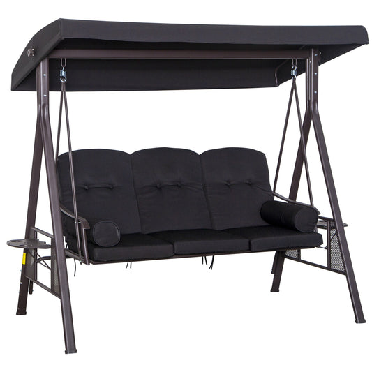 Outsunny Swing Chair Hammock in Black