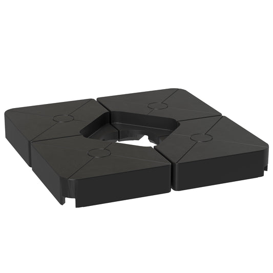 Outsunny Umbrella Weights for Cantilever Parasols in Black