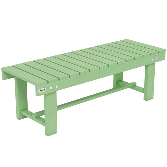 Outsunny Wooden Garden Bench in Light Green