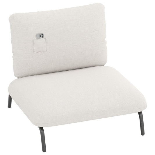 Oversized Accent Chair with Extra Wide Seat and Storage Pocket-Beige