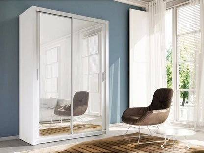 Avant Sliding Wardrobe - 120cm and Other Sizes - White, Black, Grey