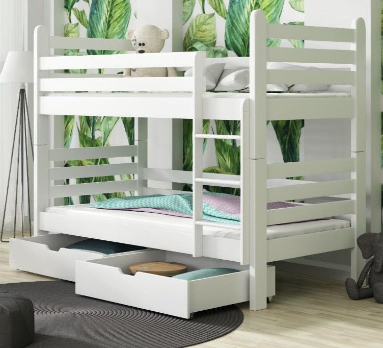 Wooden Bunk Bed Patryk with Storage