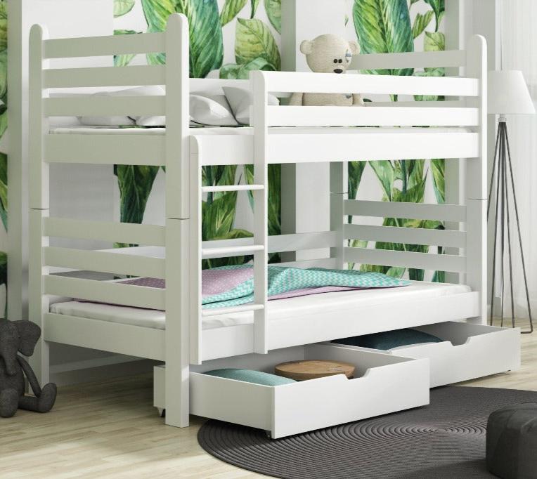 Wooden Bunk Bed Patryk with Storage