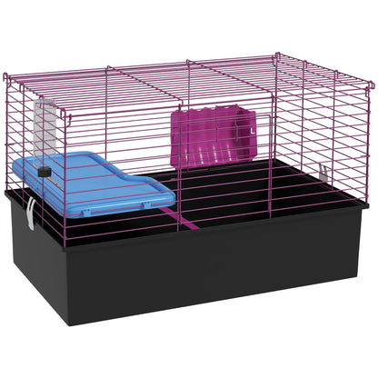 PawHut Chinchillas Small Rabbit Guinea Pig Small Animal Cage in Black