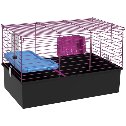 PawHut Chinchillas Small Rabbit Guinea Pig Small Animal Cage in Black