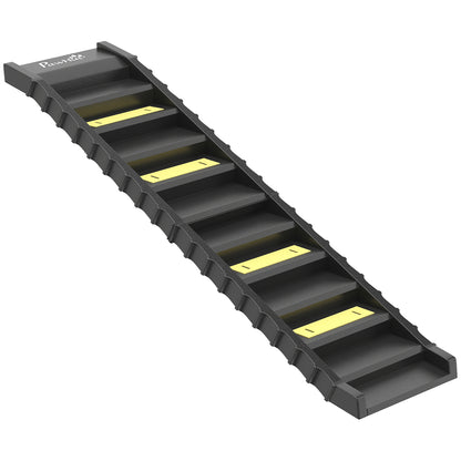 PawHut Dog Car Ramp with Anti-Slip Steps in Black