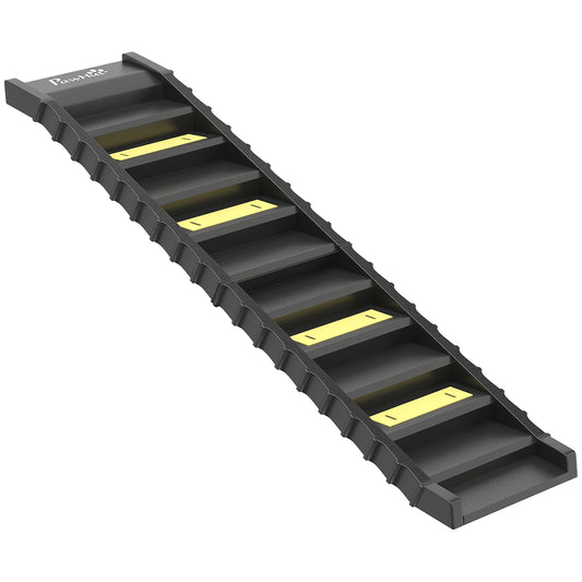 PawHut Dog Car Ramp with Anti-Slip Steps in Black