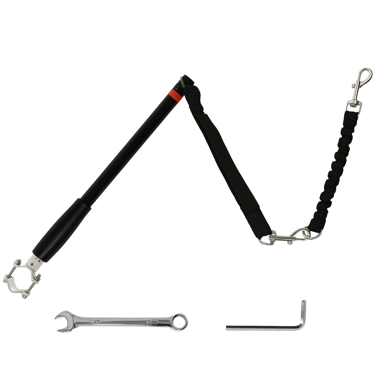 PawHut Dog Lead for Bicycle, Dog Leash for Cycling, Training, Jogging, Black
