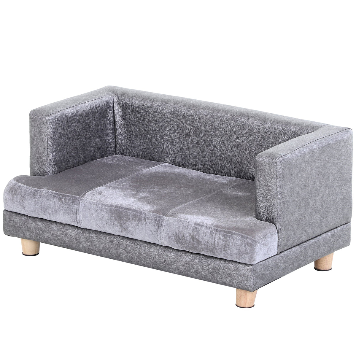 PawHut Dog Sofa Bed for Small-Sized Dogs in Grey