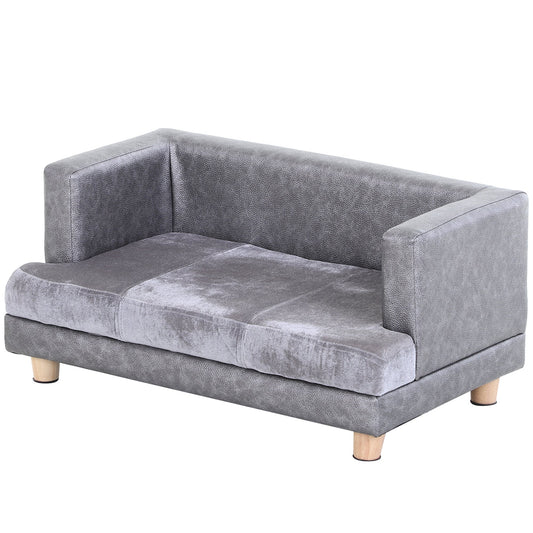 PawHut Dog Sofa Bed for Small-Sized Dogs in Grey